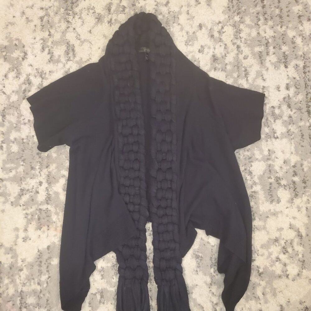 Jessica Simpson Black Knotted Cardigan || Sm EUC